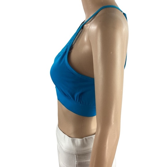 Zyia Bright Cyan Amazing Seamless Bra Size Medium - Picture 2 of 5